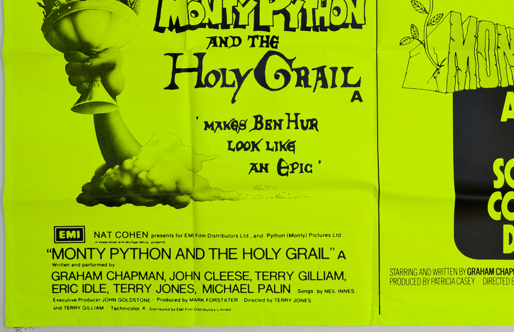 MONTY PYTHON AND THE HOLY GRAIL / AND NOW FOR SOMETHING COMPLETELY DIFFERENT (Bottom Left) Cinema Quad Movie Poster 