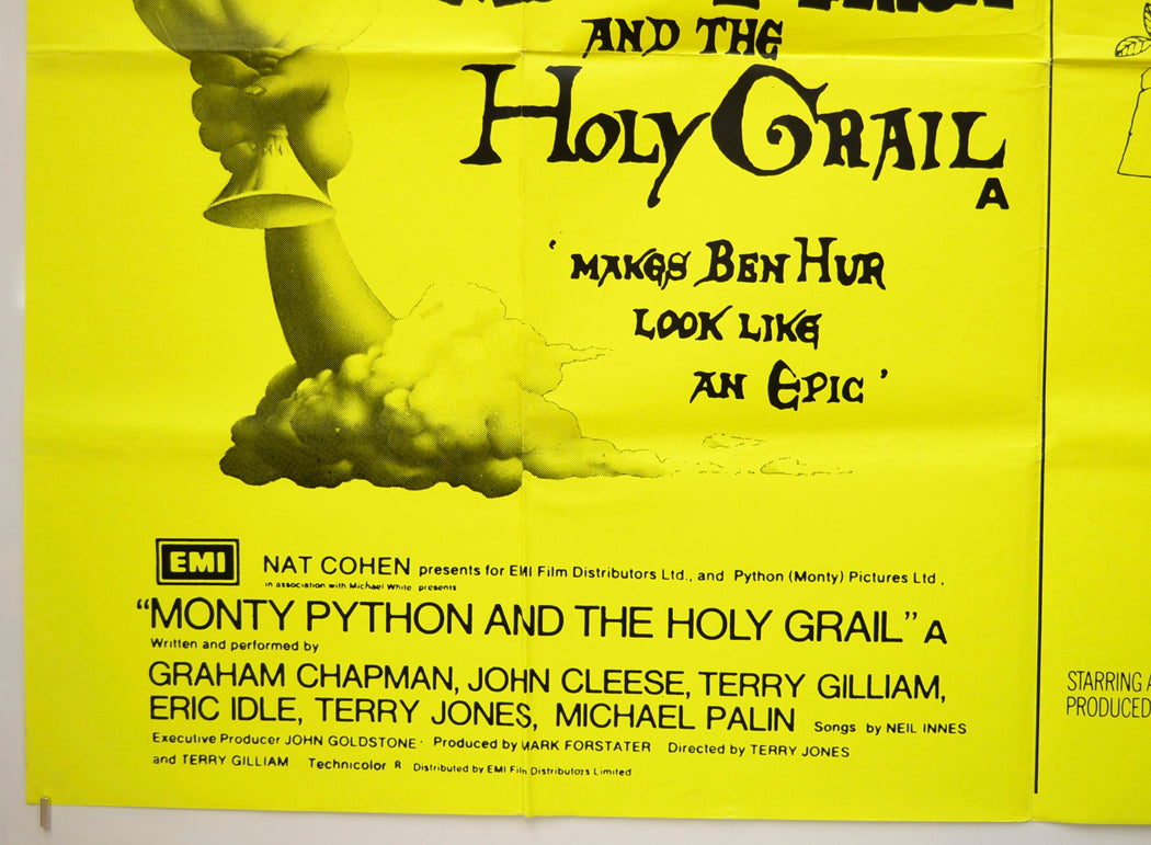 MONTY PYTHON AND THE HOLY GRAIL / AND NOW FOR SOMETHING COMPLETELY DIFFERENT (Bottom Left) Cinema Quad Movie Poster 