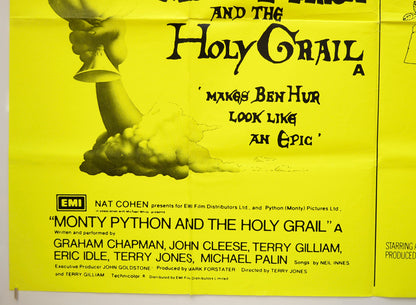 MONTY PYTHON AND THE HOLY GRAIL / AND NOW FOR SOMETHING COMPLETELY DIFFERENT (Bottom Left) Cinema Quad Movie Poster 