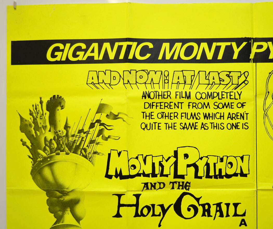 MONTY PYTHON AND THE HOLY GRAIL / AND NOW FOR SOMETHING COMPLETELY DIFFERENT (Top Left) Cinema Quad Movie Poster 