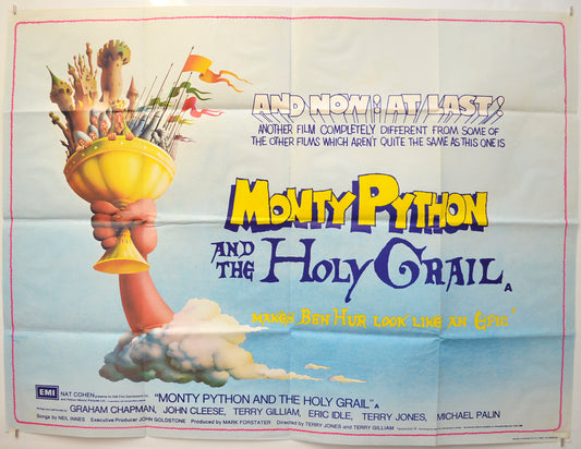 Monty Python And The Holy Grail Original Quad Poster - Film Poster - Movie Poster  