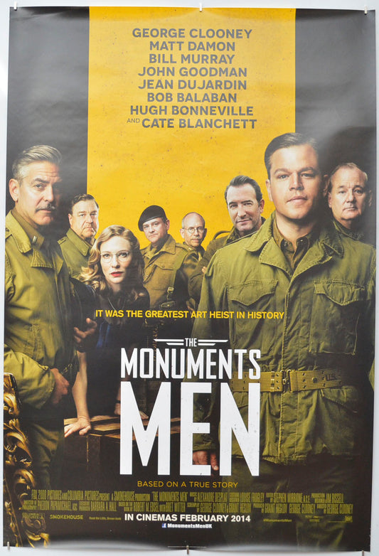 The Monuments Men Original One Sheet Poster - Film Poster - Movie Poster