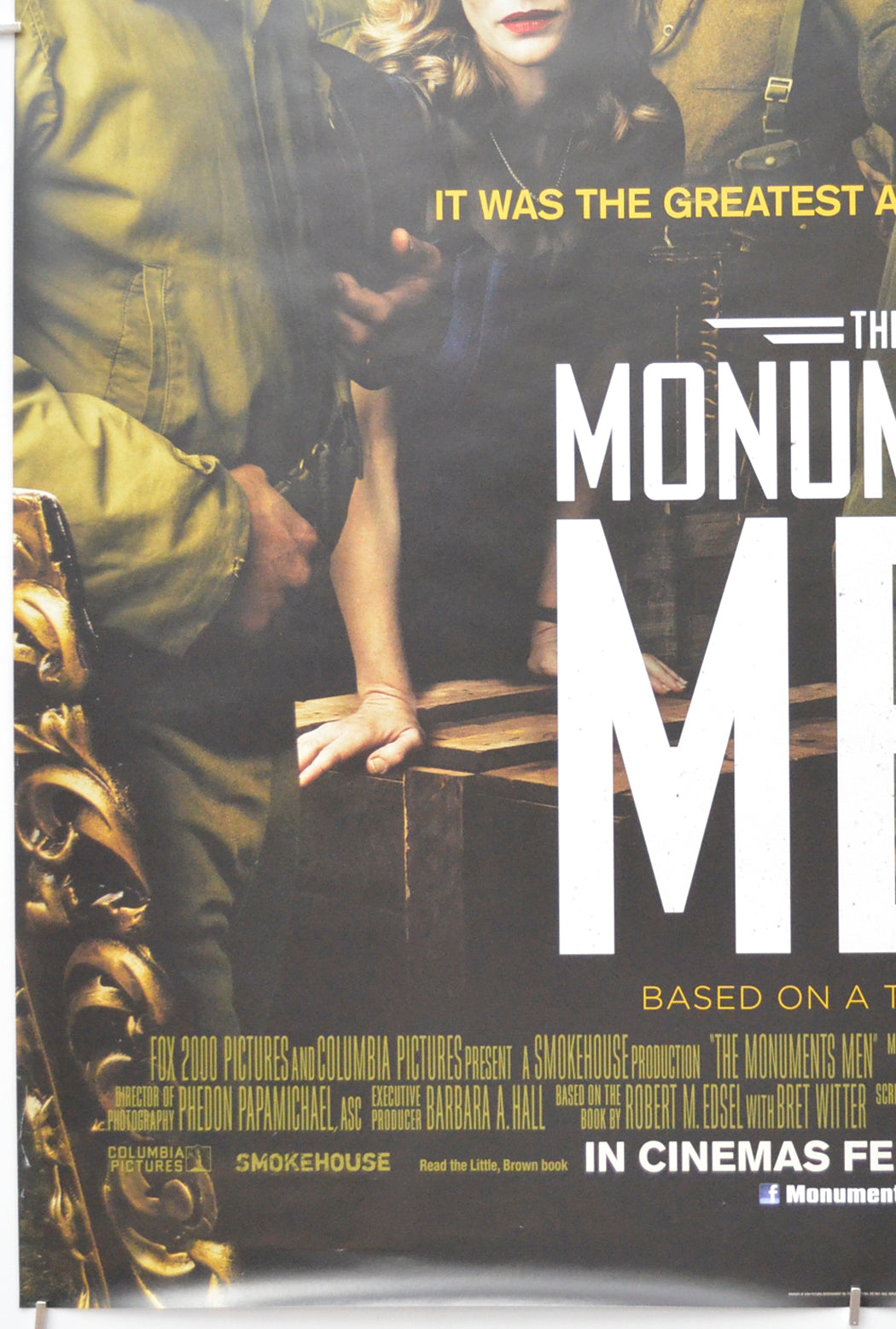 THE MONUMENTS MEN (Bottom Left) Cinema One Sheet Movie Poster 