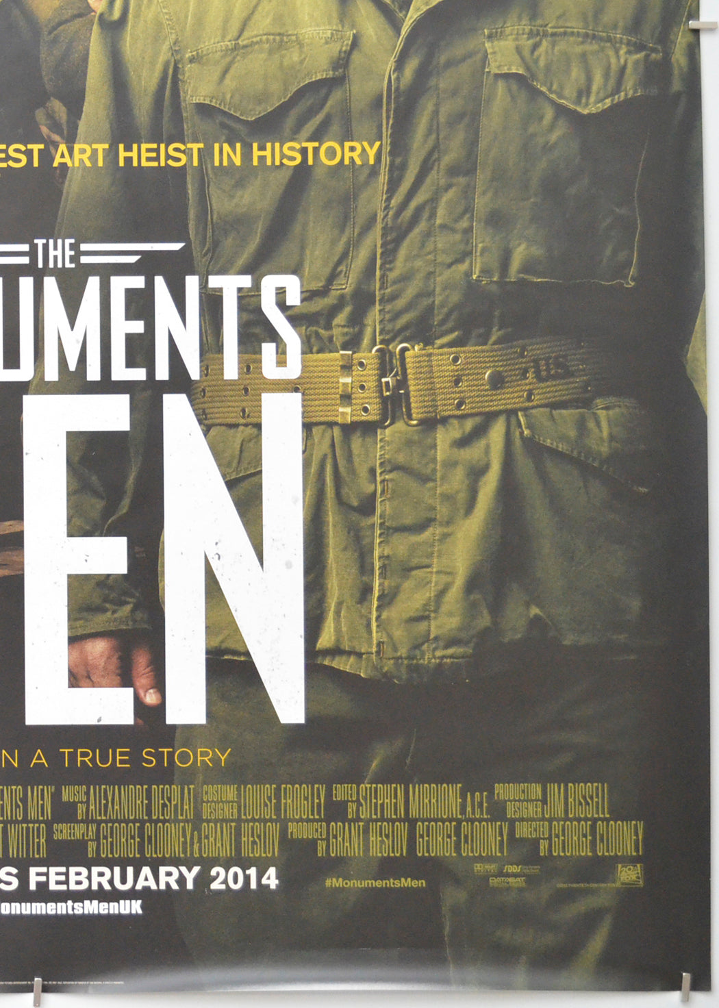 THE MONUMENTS MEN (Bottom Right) Cinema One Sheet Movie Poster 