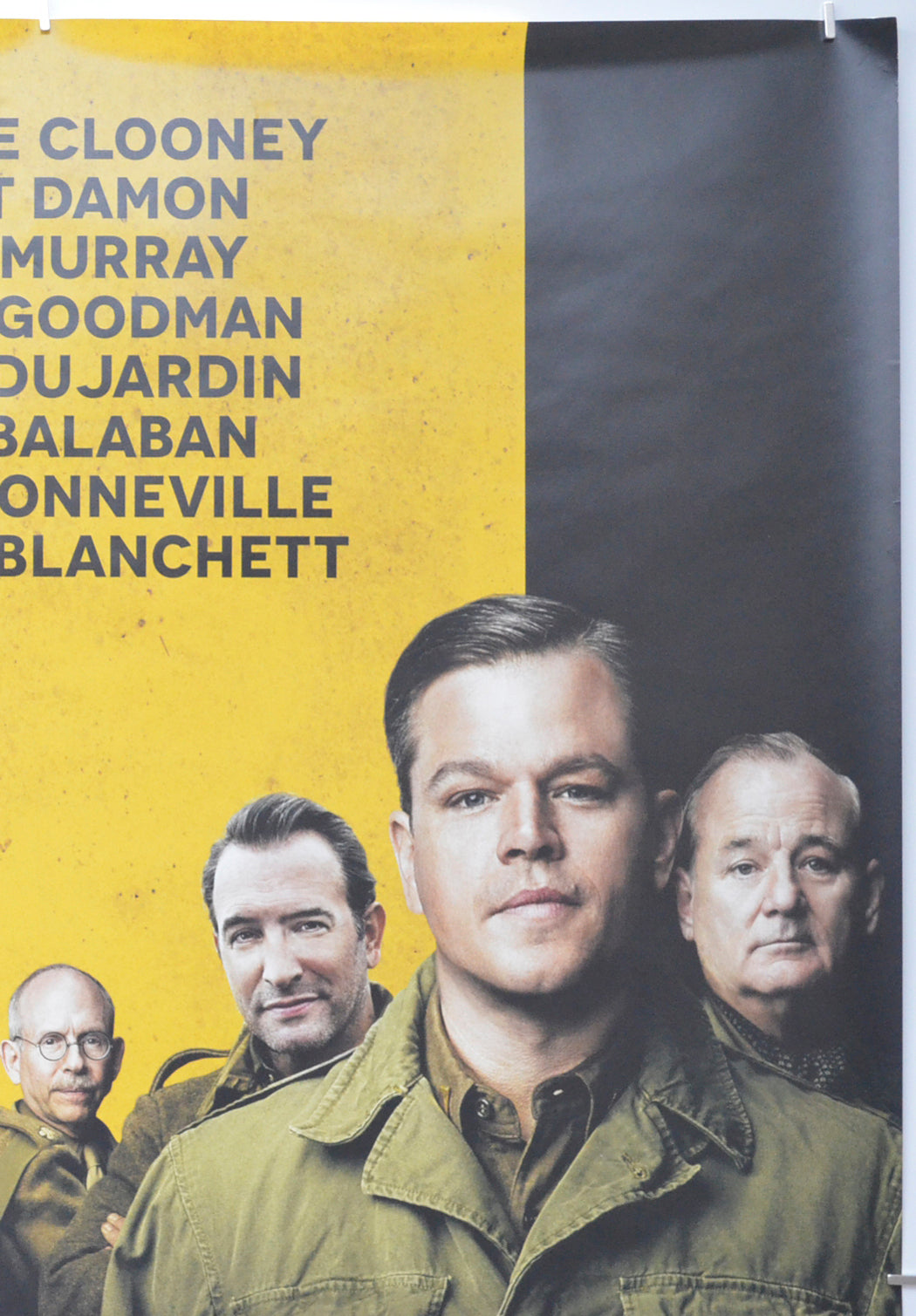 THE MONUMENTS MEN (Top Right) Cinema One Sheet Movie Poster 