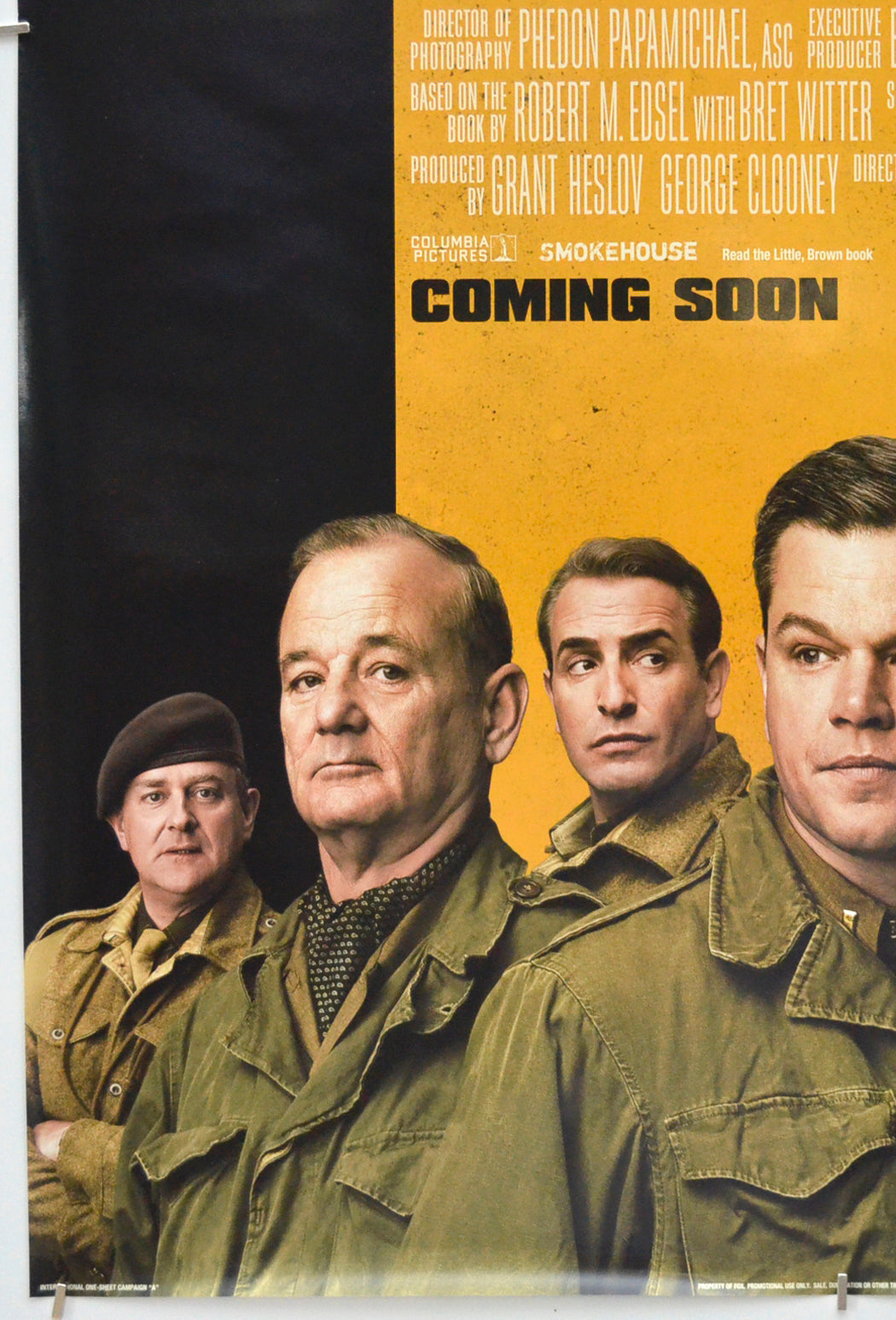 THE MONUMENTS MEN (Bottom Left) Cinema One Sheet Movie Poster 