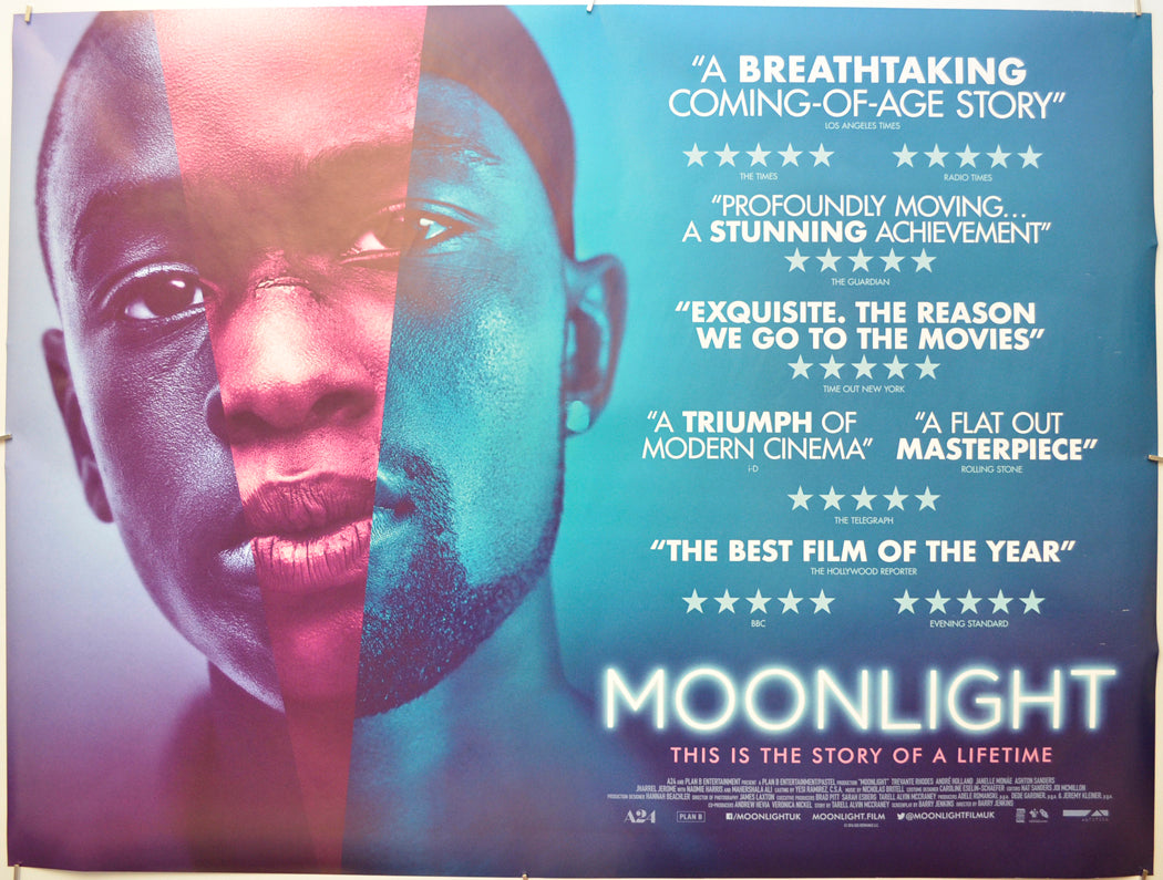 Moonlight Original Quad Poster - Film Poster - Movie Poster