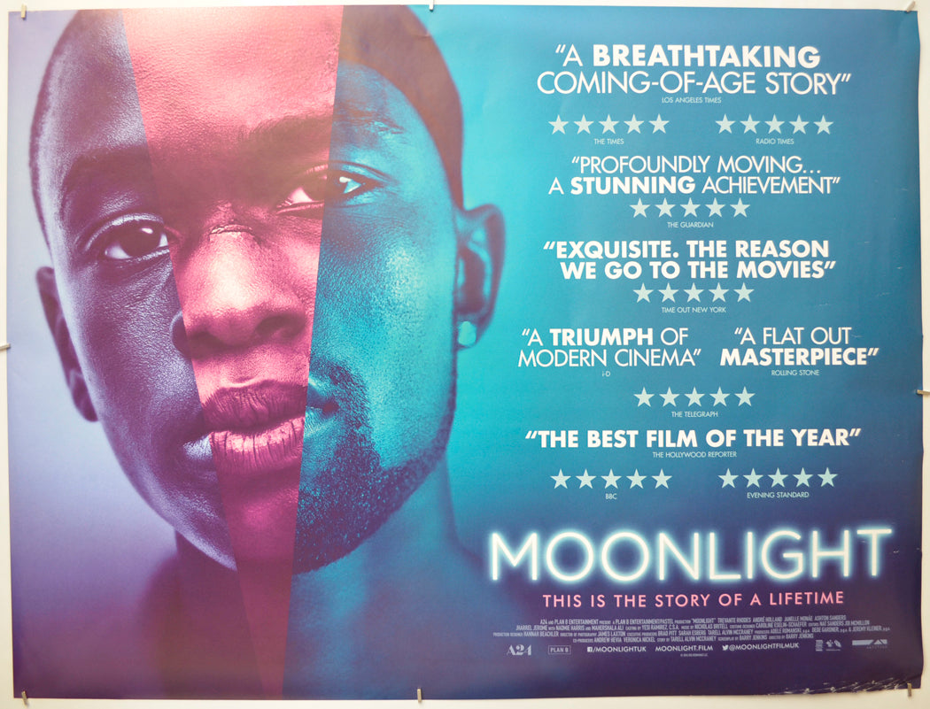 Moonlight Original Quad Poster - Film Poster - Movie Poster