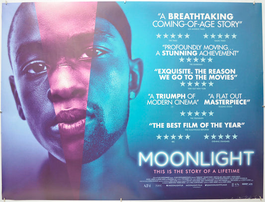 Moonlight Original Quad Poster - Film Poster - Movie Poster