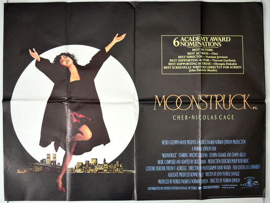 Moonstruck Original British Quad Poster - Movie Poster