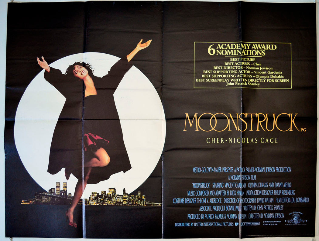 Moonstruck Original British Quad Poster - Movie Poster