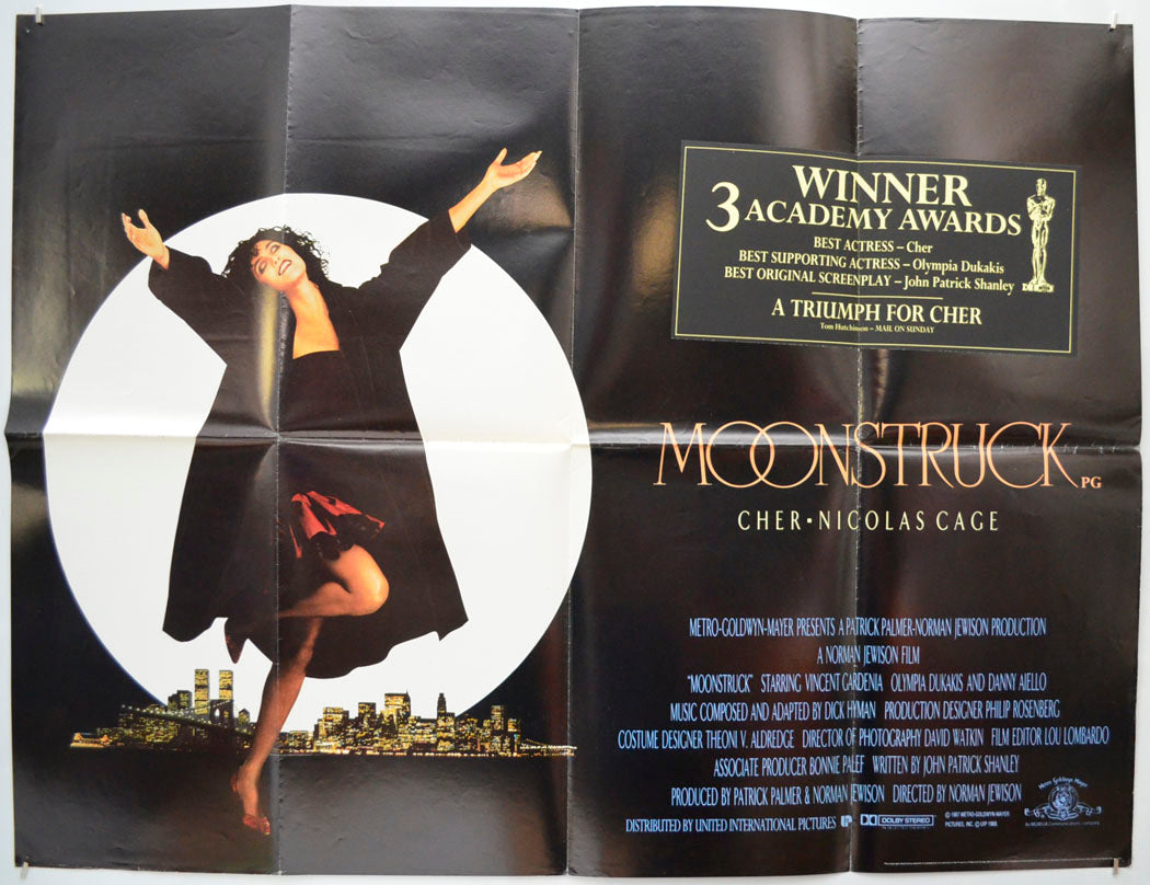 Moonstruck Original Quad Poster - Film Poster - Movie Poster