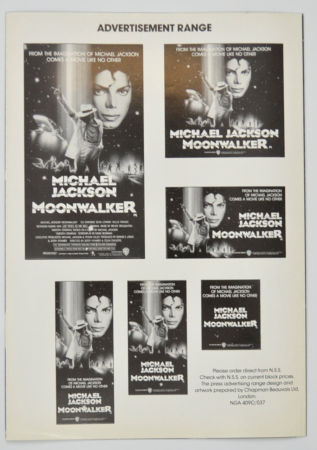 MOONWALKER Cinema Exhibitors Campaign Pressbook - BACK 