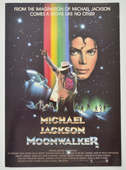 Moonwalker Original 6 Page Cinema Exhibitors Campaign Pressbook (UK)