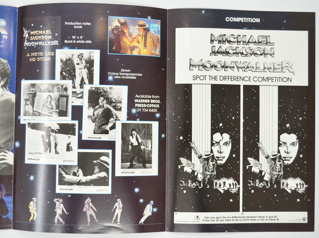 MOONWALKER Cinema Exhibitors Campaign Pressbook - INSIDE 