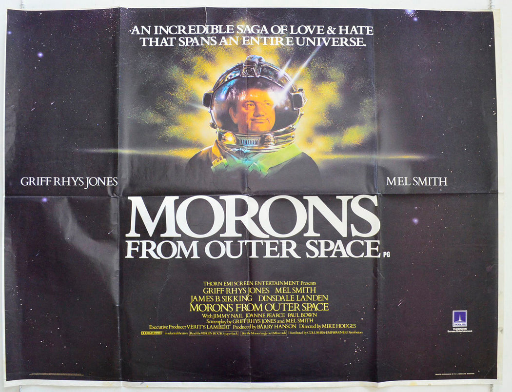 Morons From Outer Space  Original British Quad Poster - Film Poster - Movie Poster 