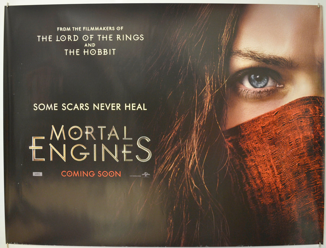 Mortal Engines (Teaser / Advance Version)  Original Quad Poster - Film Poster - Movie Poster