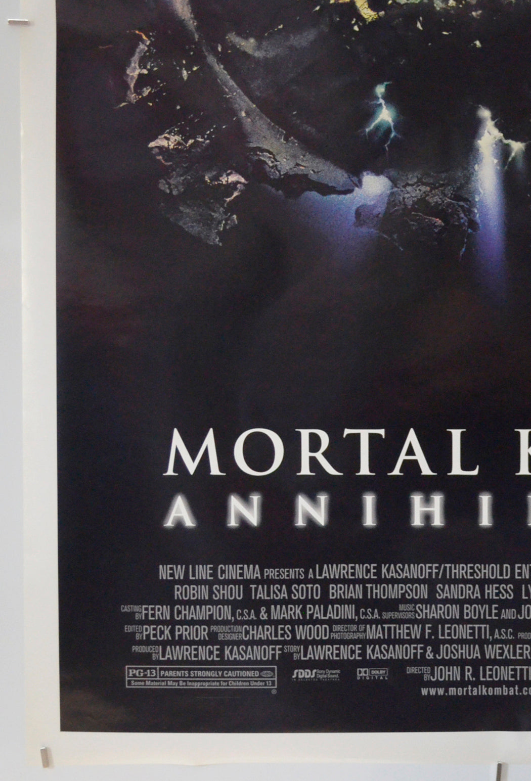 MORTAL KOMBAT ANNIHILATION (Bottom Left) Cinema One Sheet Movie Poster 