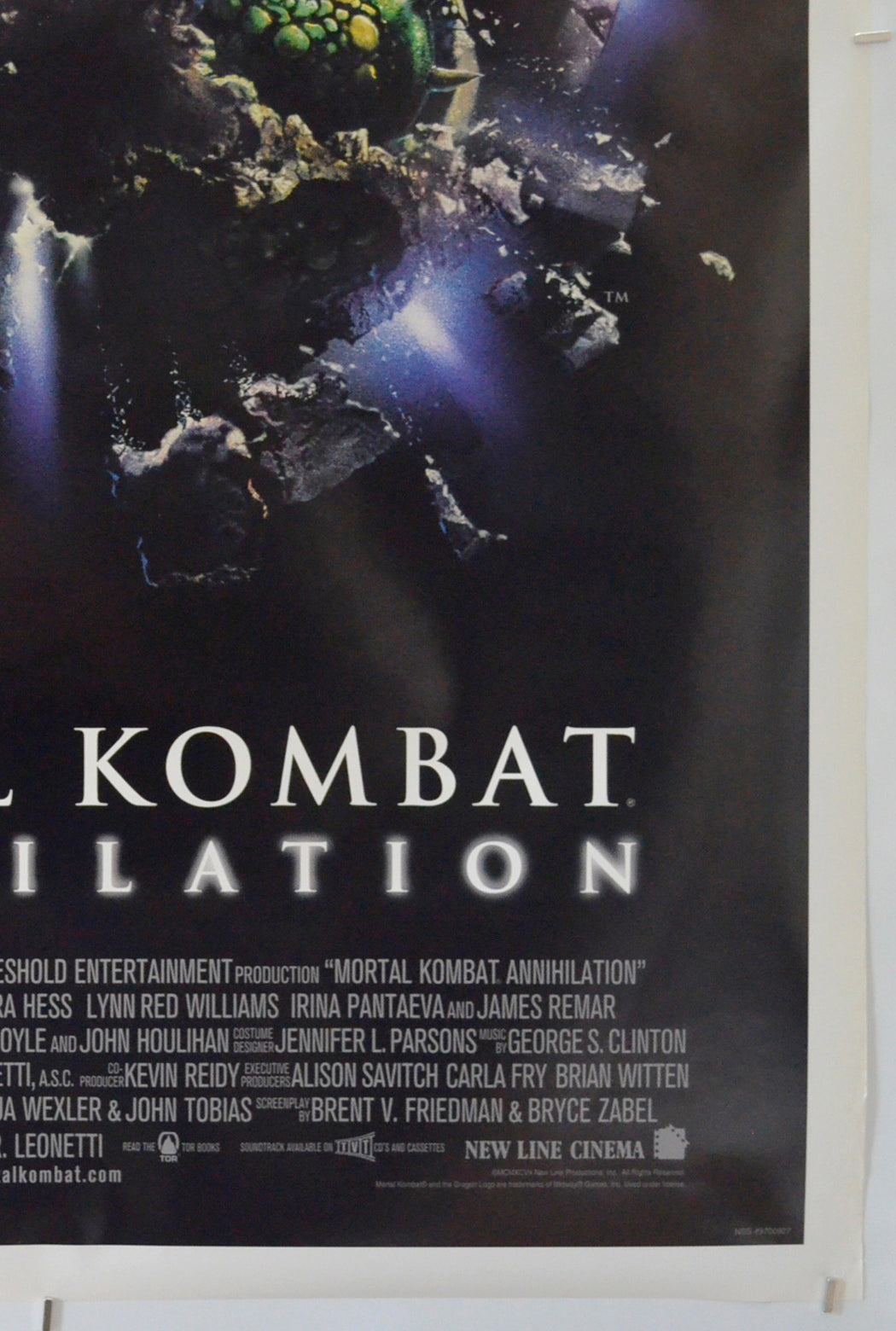 MORTAL KOMBAT ANNIHILATION (Bottom Right) Cinema One Sheet Movie Poster 