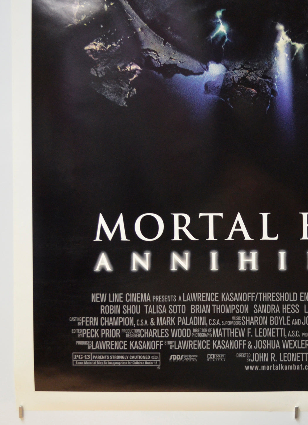 MORTAL KOMBAT ANNIHILATION (Bottom Left) Cinema One Sheet Movie Poster 