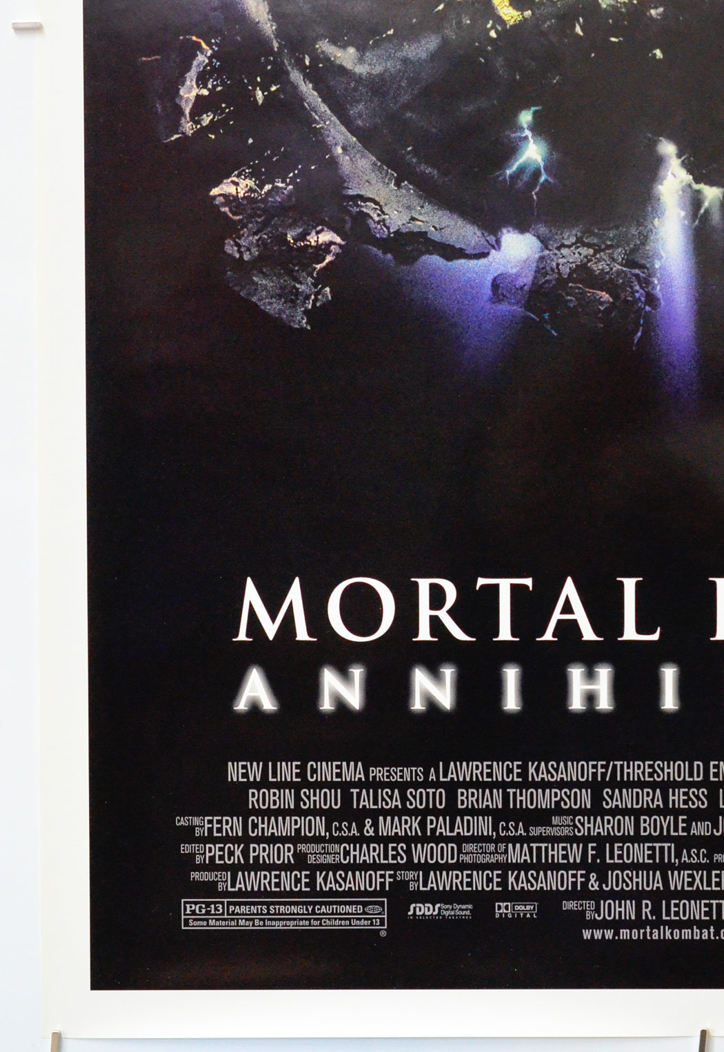 Mortal Kombat Annihilation (Bottom Left) Cinema One Sheet Movie Poster 