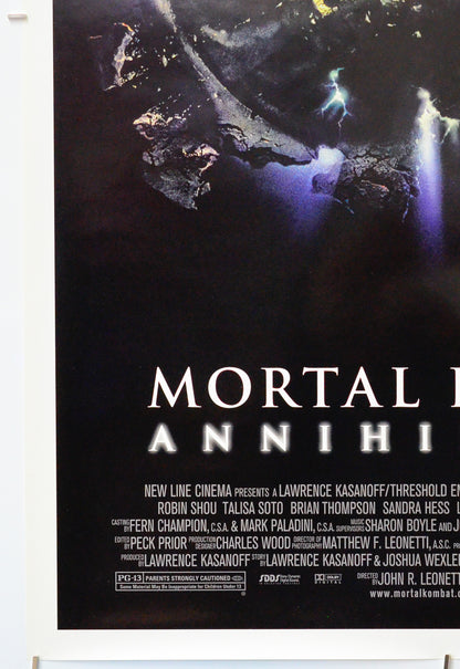 Mortal Kombat Annihilation (Bottom Left) Cinema One Sheet Movie Poster 