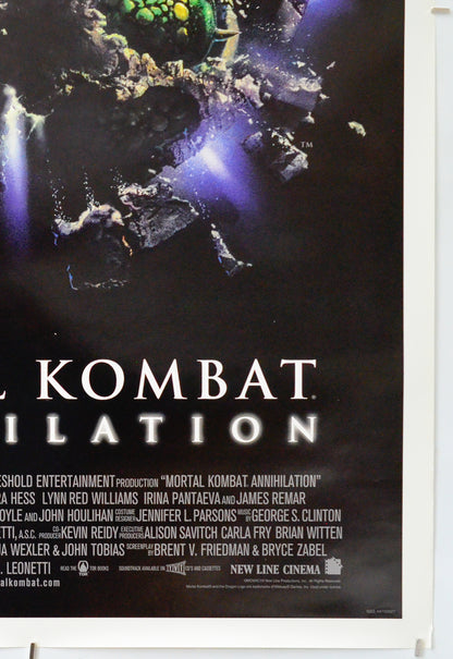 Mortal Kombat Annihilation (Bottom Right) Cinema One Sheet Movie Poster 