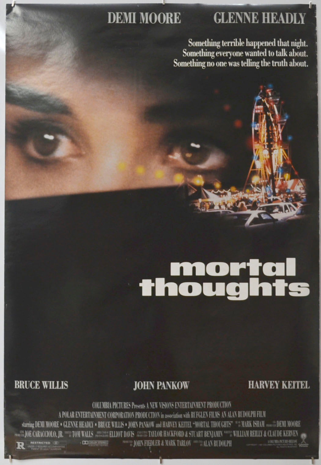 Mortal Thoughts Original One Sheet Poster - Film Poster - Movie Poster