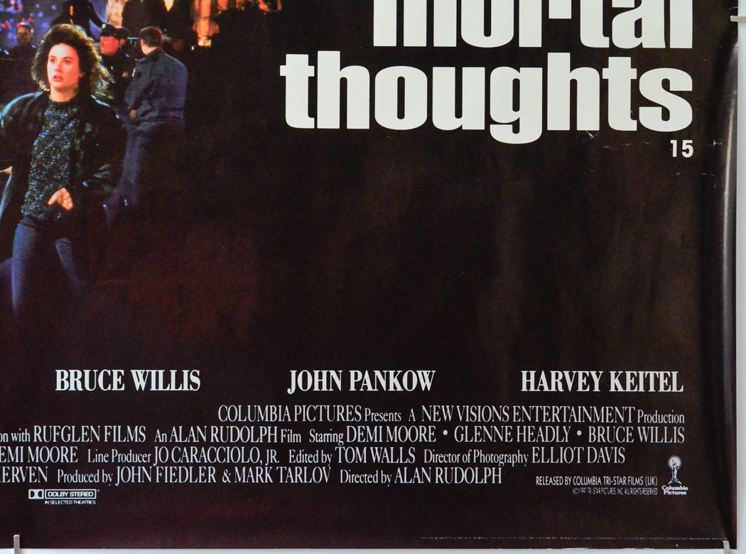 Mortal Thoughts (Bottom Right) Cinema Quad Movie Poster 