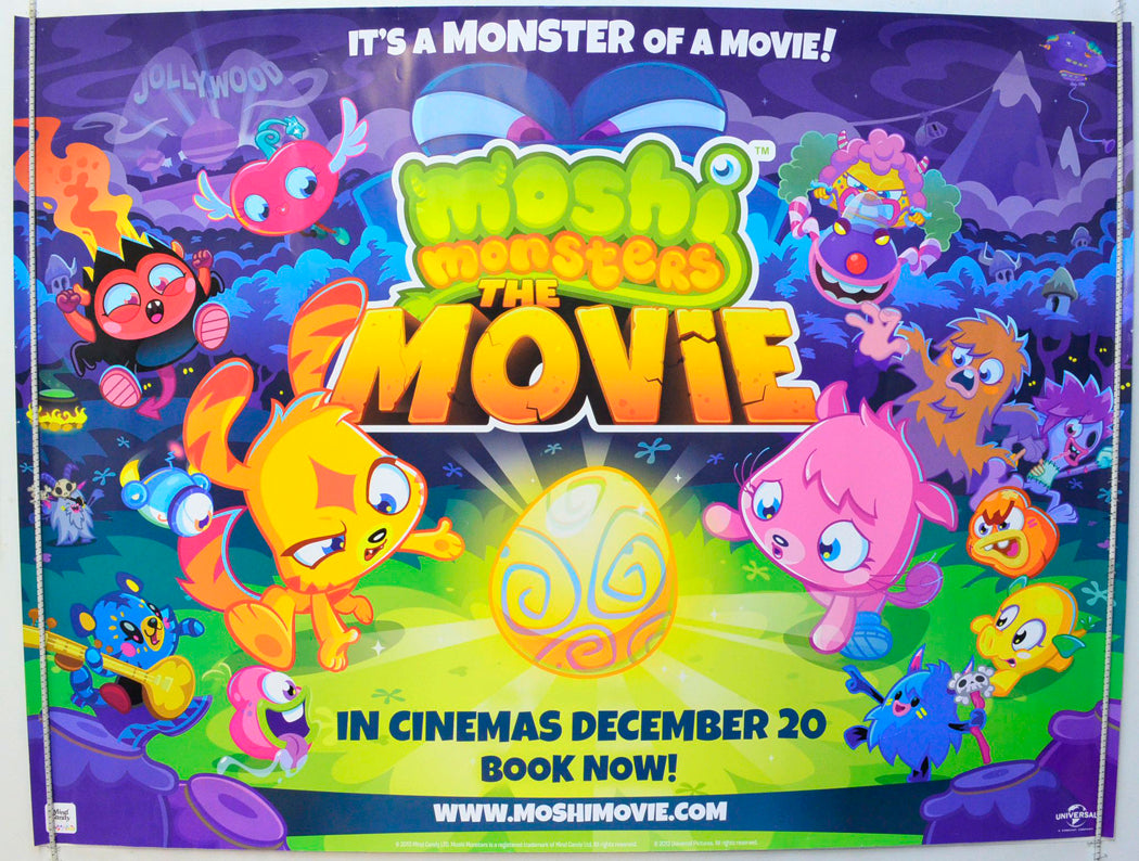 Moshi Monsters : The Movie  (Teaser / Advance Version)   Original British Quad Poster - Film Poster - Movie Poster 