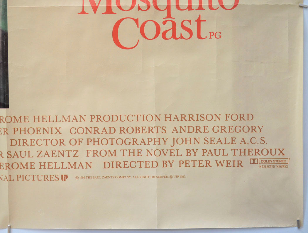 THE MOSQUITO COAST (Bottom Right) Cinema Quad Movie Poster 