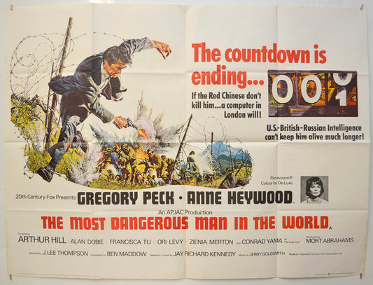 The Most Dangerous Man In The World (a.k.a. The Chairman)  Original Quad Poster - Film Poster - Movie Poster