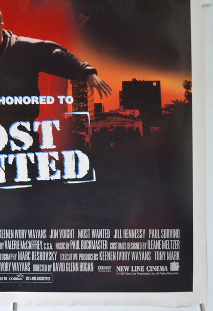 MOST WANTED (Bottom Right) Cinema One Sheet Movie Poster 