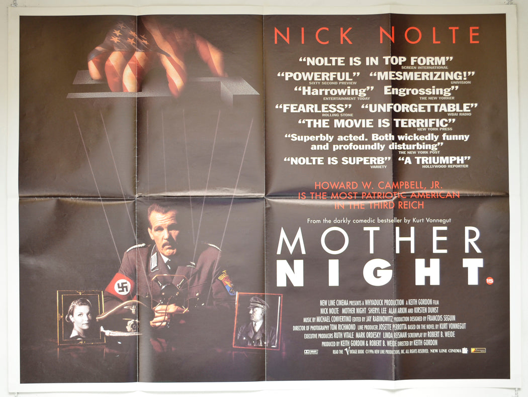 Mother Night   Original Quad Poster - Film Poster - Movie Poster 