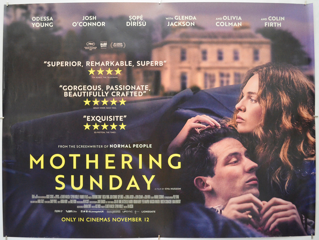 Mothering Sunday - Original Quad Poster - Film Poster - Movie Poster