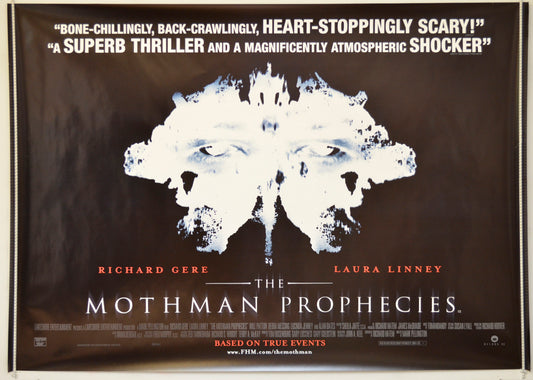 The Mothman Prophecies   Original Quad Poster - Film Poster - Movie Poster 