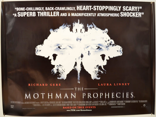 The Mothman Prophecies Original Quad Poster - Film Poster - Movie Poster  