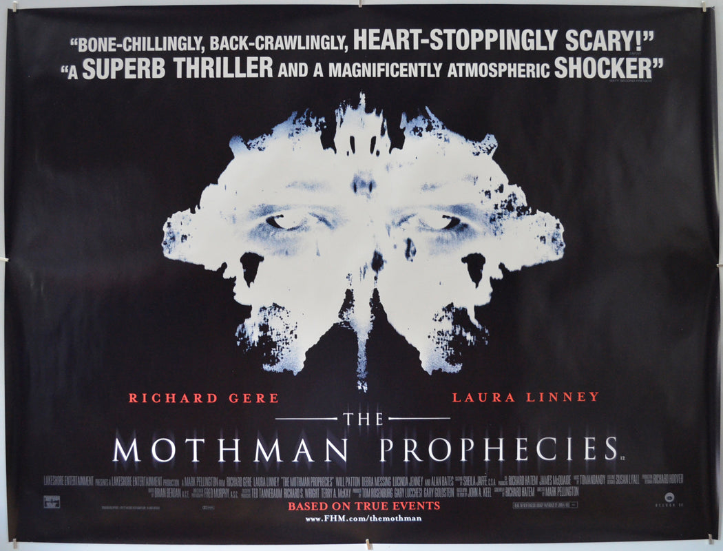 The Mothman Prophecies - Original Quad Poster - Film Poster - Movie Poster