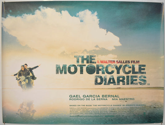 The Motorcycle Diaries  (a.k.a. Diarios de motocicleta) Original Quad Poster - Film Poster - Movie Poster  