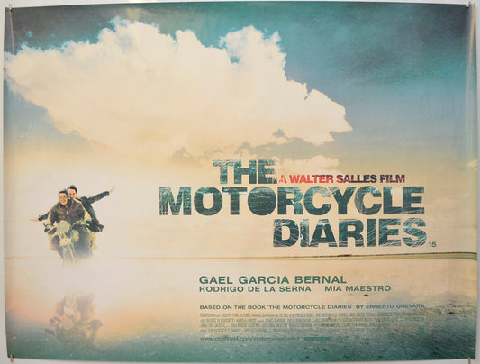 The Motorcycle Diaries  (a.k.a. Diarios de motocicleta) Original Quad Poster - Film Poster - Movie Poster  