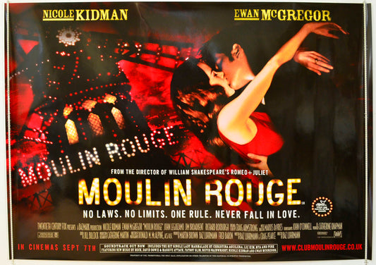 Moulin Rouge  Original British Quad Poster - Film Poster - Movie Poster