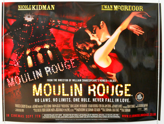 Moulin Rouge  Original British Quad Poster - Film Poster - Movie Poster