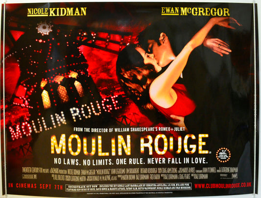 Moulin Rouge Original British Quad Poster - Film Poster - Movie Poster 