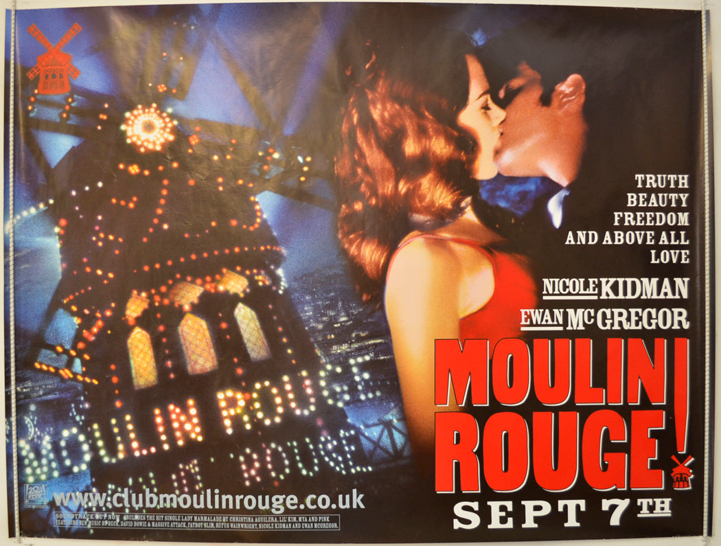 Moulin Rouge  (Teaser / Advance Version)  Original Quad Poster - Film Poster - Movie Poster 