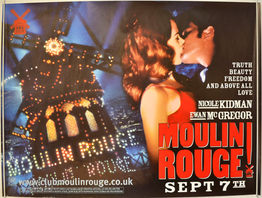 Moulin Rouge  (Teaser / Advance Version)  Original Quad Poster - Film Poster - Movie Poster 