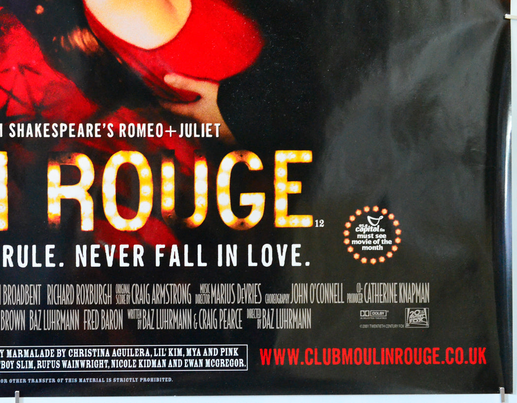 Moulin Rouge (Bottom Right) Cinema Quad Movie Poster 
