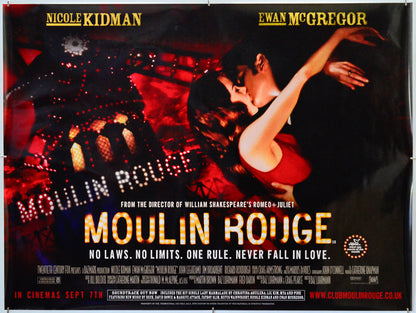 Moulin Rouge - Original Quad Poster - Film Poster - Movie Poster