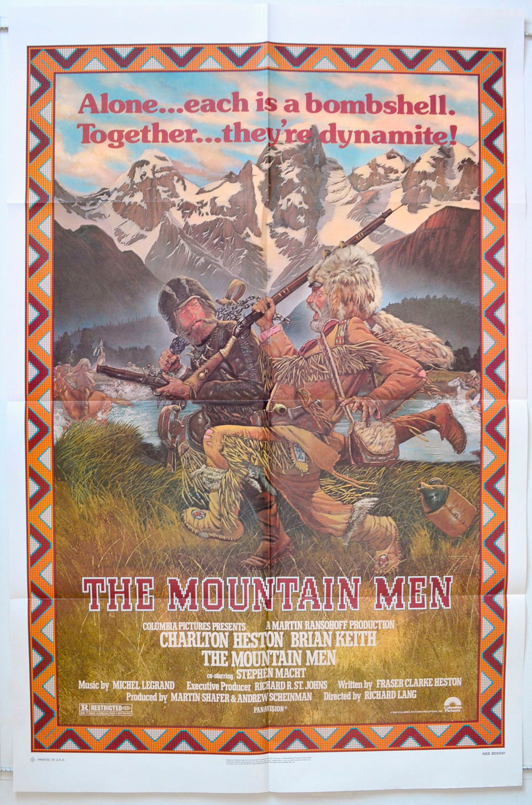 The Mountain Men Original One Sheet Poster - Movie Poster