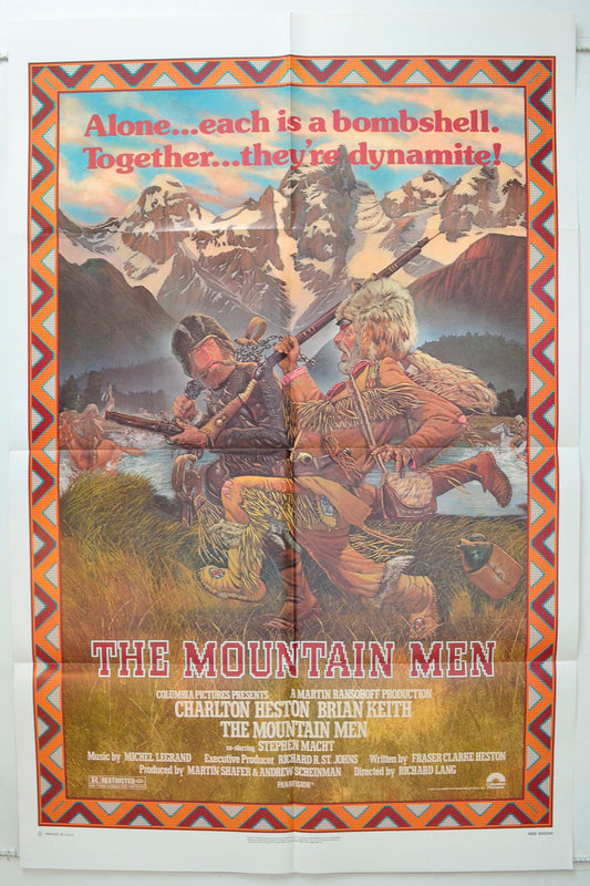 The Mountain Men Original One Sheet Poster - Movie Poster