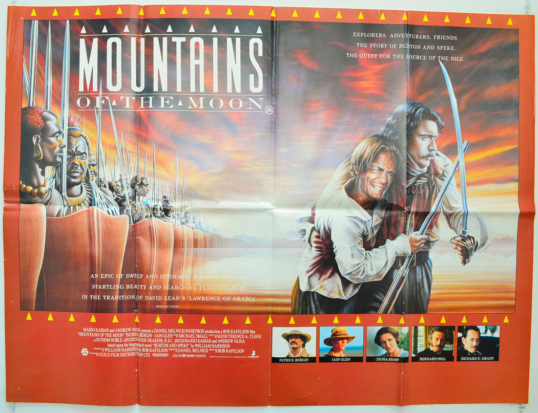 Mountains Of The Moon Original Quad Poster - Film Poster - Movie Poster  